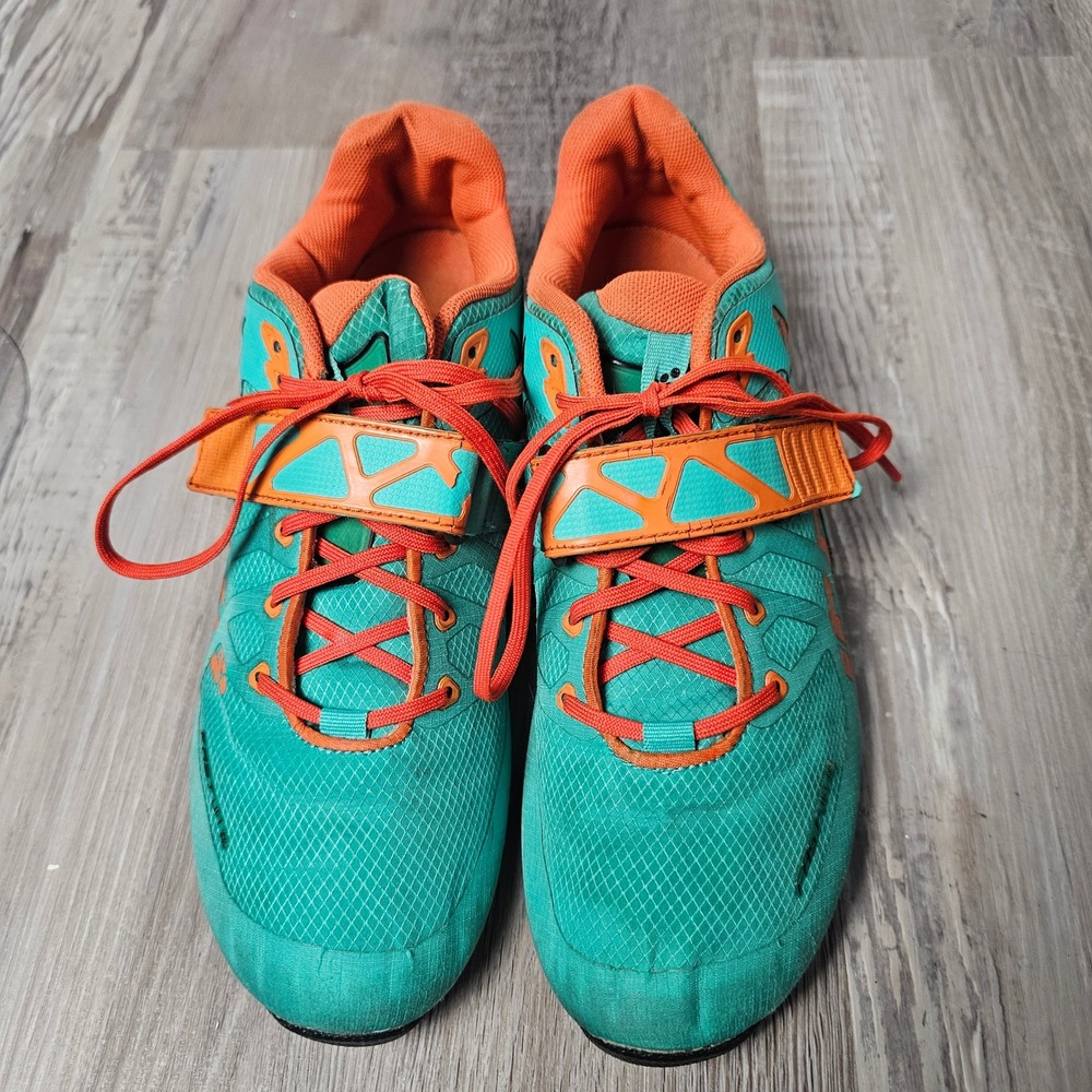 Inov-8 Fastlift 335 Weightlifting Shoes Men 9 Women 10.5 Teal Orange FO506